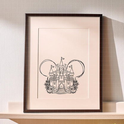 COD2399 - Disney Castle Magic Kingdom pack bundle, Disneyland clipart Svg, Png, Eps, Dxf, Jpeg, vector.