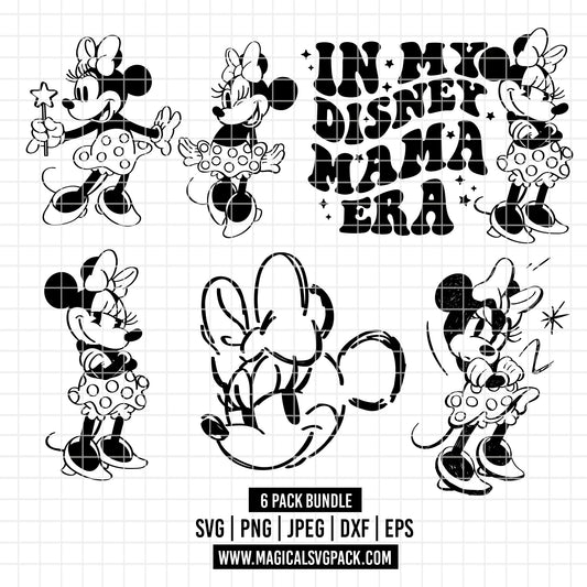 COD2505 - Minnie's world pack bundle, Disney Classics clipart Svg, Png, Eps, Dxf, Jpeg, vector.