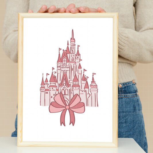 COD2509 - Disney Castle in frames pack bundle, Disneyland clipart Svg, Png, Eps, Dxf, Jpeg, vector.