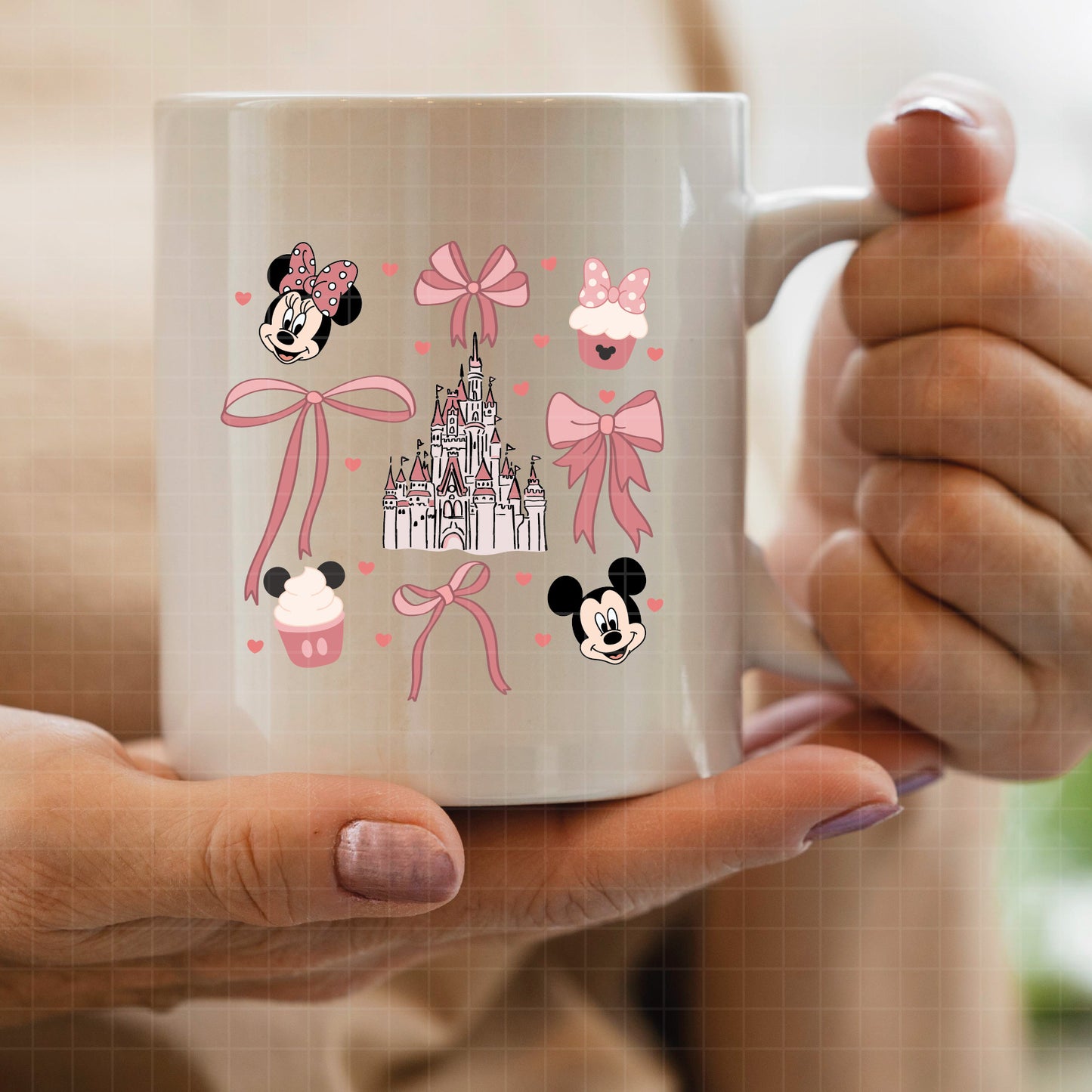 COD2509 - Disney Castle in frames pack bundle, Disneyland clipart Svg, Png, Eps, Dxf, Jpeg, vector.