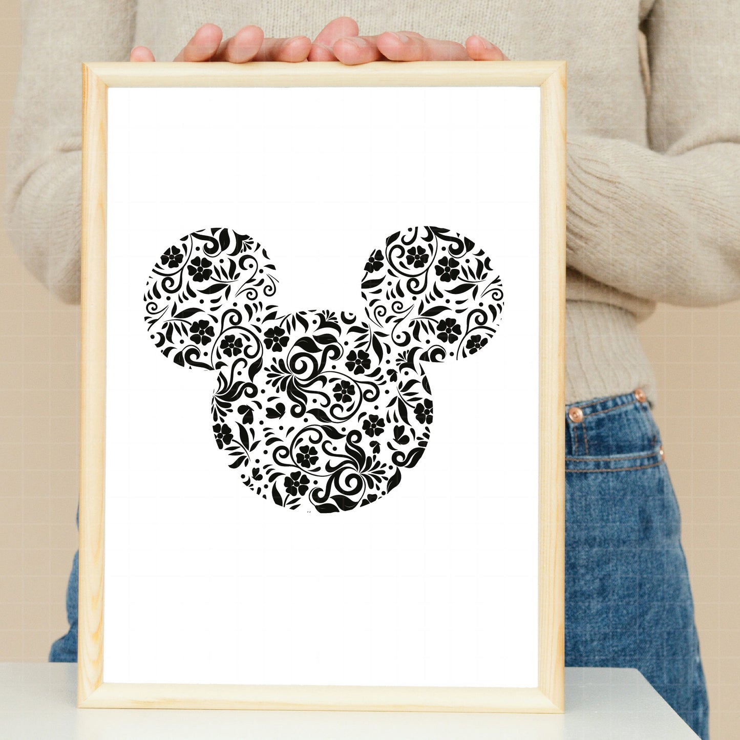 COD251 - Mickey Heads silhouettes bundle, Disney clipart Svg, Png, Eps, Dxf, Jpeg, vector.