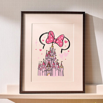 COD2525 - Disney Castle pack bundle, Disneyland clipart Svg, Png, Eps, Dxf, Jpeg, vector.