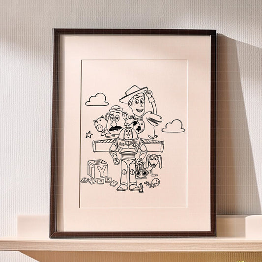 COD2540 - Woody, Buzz, Slinky, bullseye, Jessie, pizza planet, Toy story pack bundle, Disney clipart Svg, Png, Eps, Dxf, Jpeg, vector.