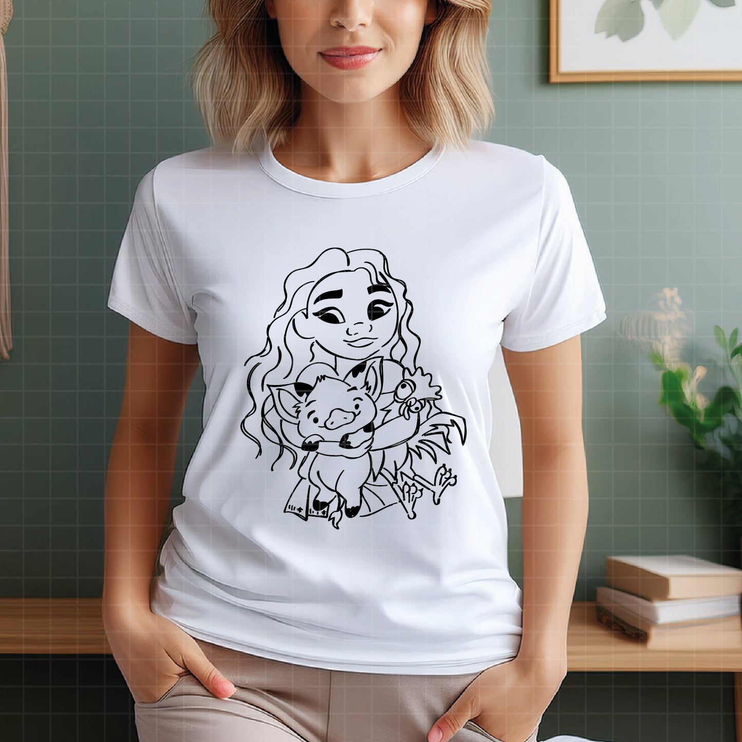 COD2610 - Moana pack bundle, Disney princess clipart Svg, Png, Eps, Dxf, Jpeg, vector.