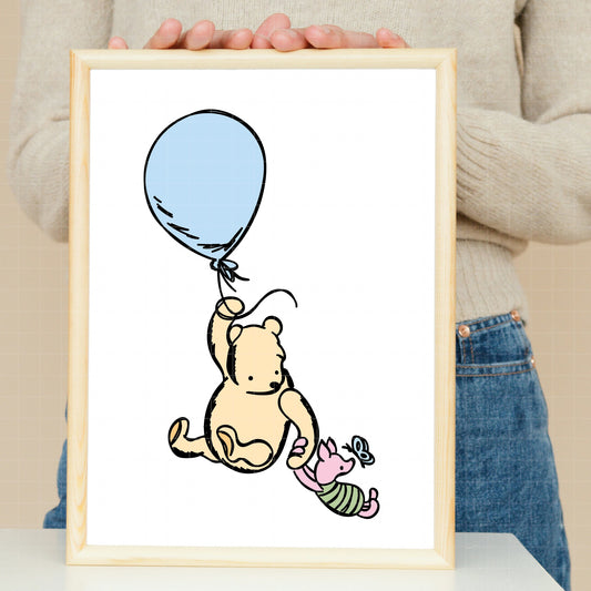 COD2672 - Winnie the Pooh and Piglet pack bundle, Disney clipart Svg, Png, Eps, Dxf, Jpeg, vector.