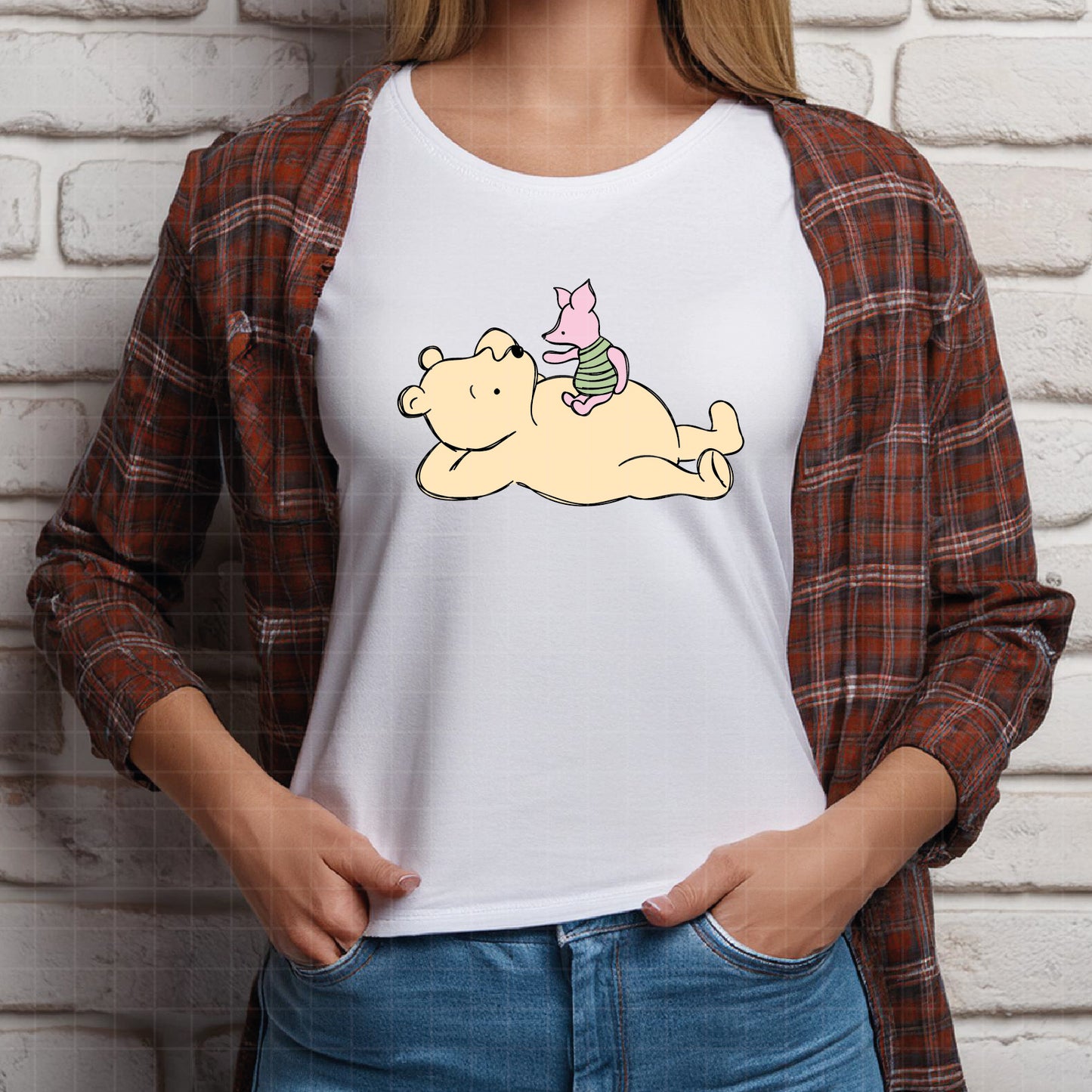 COD2672 - Winnie the Pooh and Piglet pack bundle, Disney clipart Svg, Png, Eps, Dxf, Jpeg, vector.