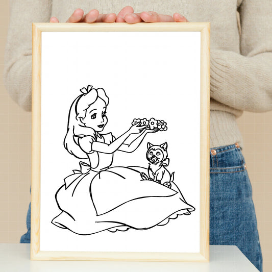 COD2753 - Alice in wonderland & characters pack bundle, Disney clipart Svg, Png, Eps, Dxf, Jpeg, vector.