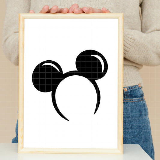 COD2778 - Mickey & Minnie ear headband bundle, Disney clipart Svg, Png, Eps, Dxf, Jpeg, vector.