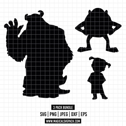 COD2905 - Monster inc. bundle, Disney clipart Svg, Png, Eps, Dxf, Jpeg, vector.