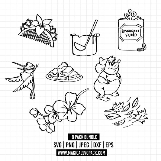 COD3054 - Disney Icons bundle, Disney clipart Svg, Png, Eps, Dxf, Jpeg, vector.
