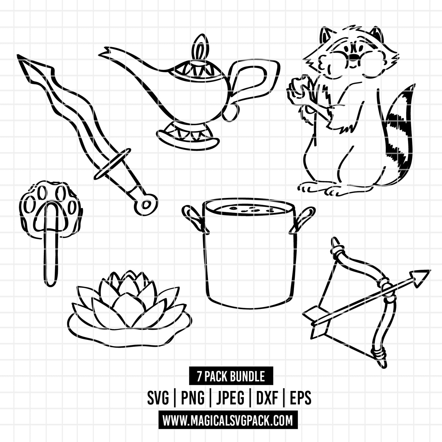 COD3055 - Disney Icons bundle, Disney clipart Svg, Png, Eps, Dxf, Jpeg, vector.