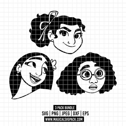 COD3097 - Encanto pack bundle, Disney clipart Svg, Png, Eps, Dxf, Jpeg, vector.