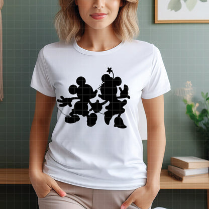 COD3346 - Mickey & Minnie loving pack bundle, Disney Valentine's day clipart Svg, Png, Eps, Dxf, Jpeg, vector.