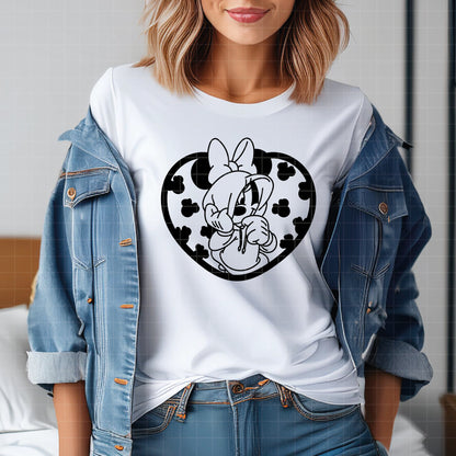 COD3346 - Mickey & Minnie loving pack bundle, Disney Valentine's day clipart Svg, Png, Eps, Dxf, Jpeg, vector.