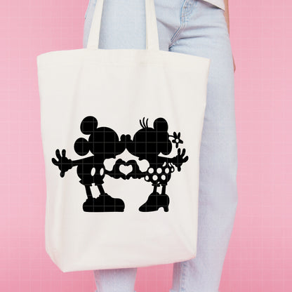 COD3346 - Mickey & Minnie loving pack bundle, Disney Valentine's day clipart Svg, Png, Eps, Dxf, Jpeg, vector.