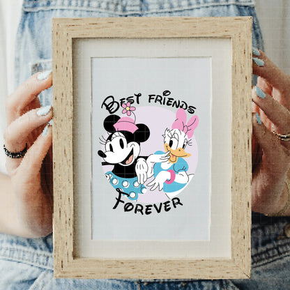 COD3353 - Minnie & Daisy pack bundle, Disney Classics clipart Svg, Png, Eps, Dxf, Jpeg, vector..