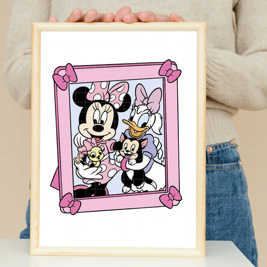 COD3354 - Minnie & Daisy pack bundle, Disney Classics clipart Svg, Png, Eps, Dxf, Jpeg, vector.