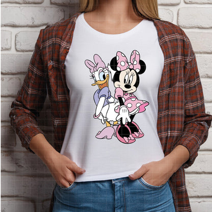 COD3354 - Minnie & Daisy pack bundle, Disney Classics clipart Svg, Png, Eps, Dxf, Jpeg, vector.