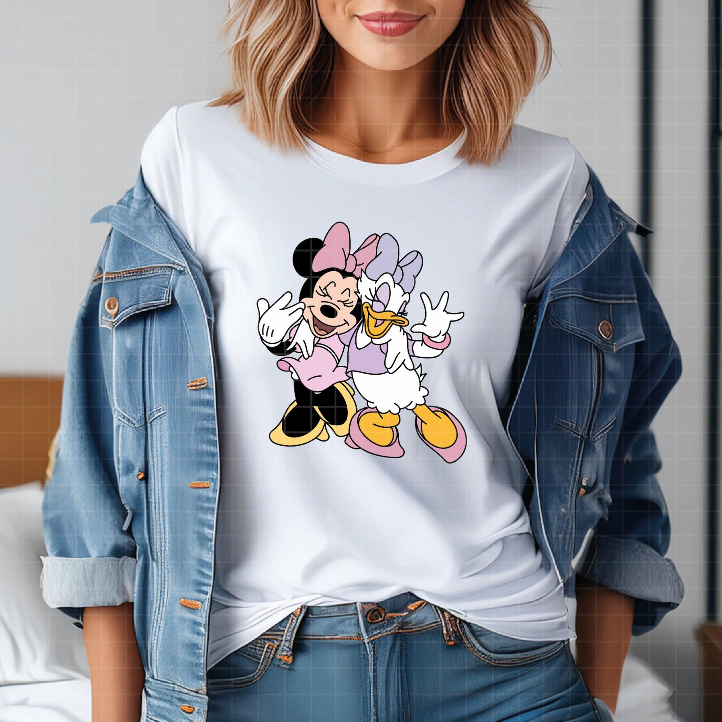 COD3355 - Minnie & Daisy pack bundle, Disney Classics clipart Svg, Png, Eps, Dxf, Jpeg, vector.