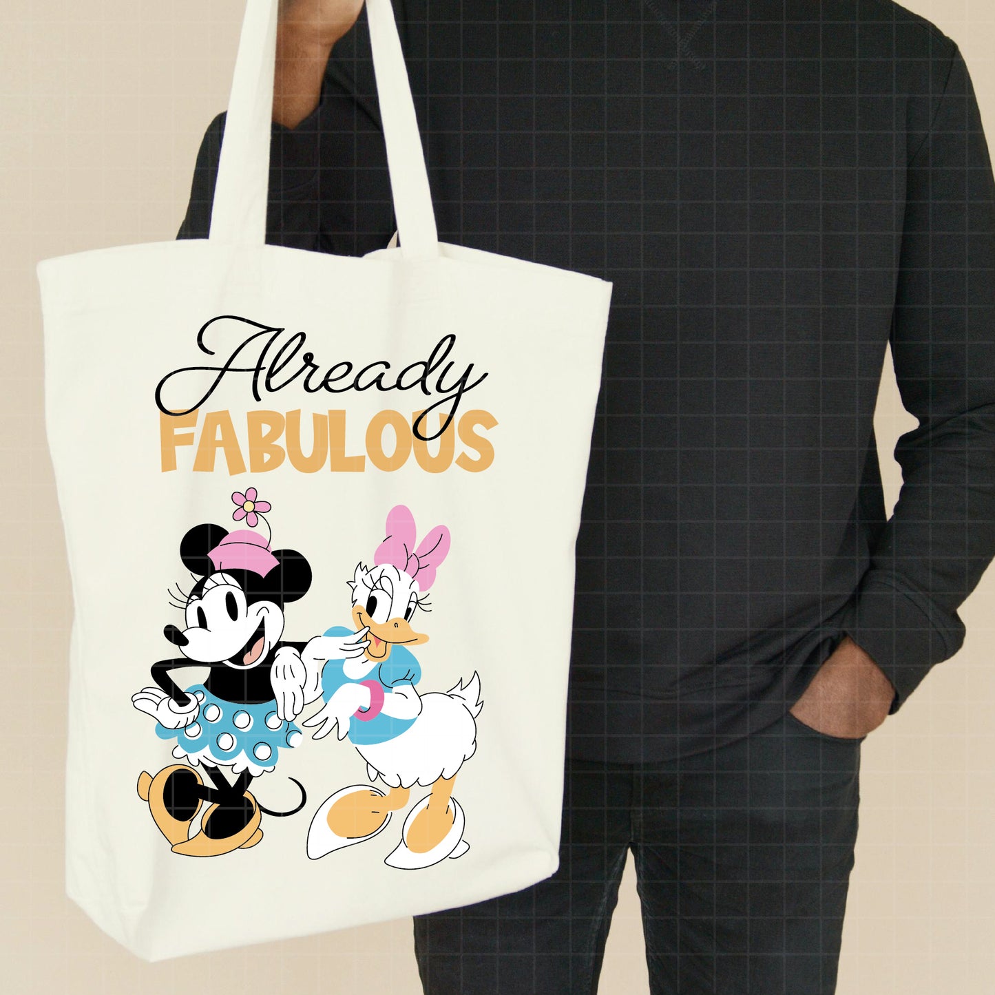 COD3355 - Minnie & Daisy pack bundle, Disney Classics clipart Svg, Png, Eps, Dxf, Jpeg, vector.