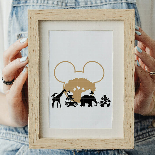 COD3485 - Disney Safari Mode pack bundle, Disney trips clipart Svg, Png, Eps, Dxf, Jpeg, vector.