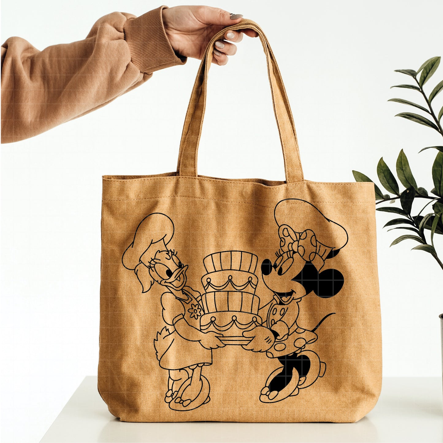 COD3487 - Minnie & Daisy pack bundle line art, Disney Classics clipart Svg, Png, Eps, Dxf, Jpeg, vector.