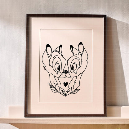 COD3492 - Bambi bundle, Disney clipart Svg, Png, Eps, Dxf, Jpeg, vector.