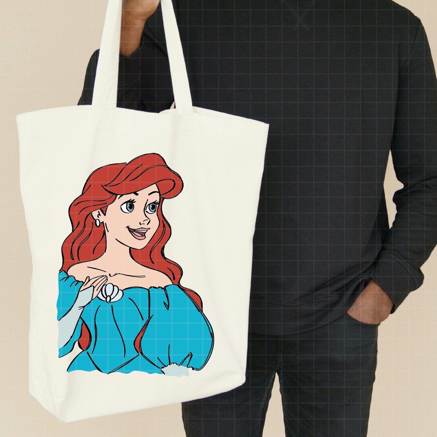 COD3504 - The Little mermaid pack bundle, Disney Princess Ariel Svg, Png, Eps, Dxf, Jpeg, vector.