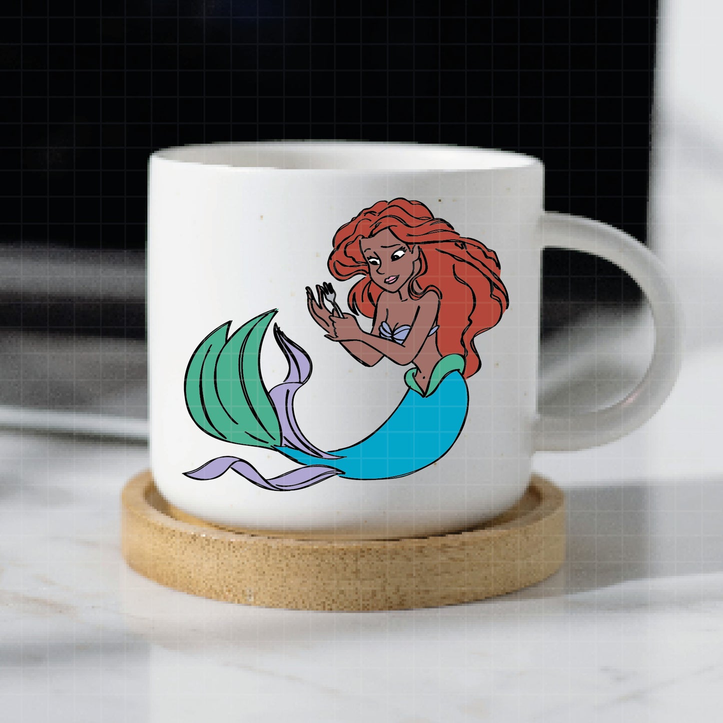 COD3506 - The Little mermaid pack bundle, Disney Princess Ariel Svg, Png, Eps, Dxf, Jpeg, vector.