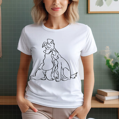COD3517 - Lady and the Tramp pack bundle, Disney clipart Svg, Png, Eps, Dxf, Jpeg, vector.