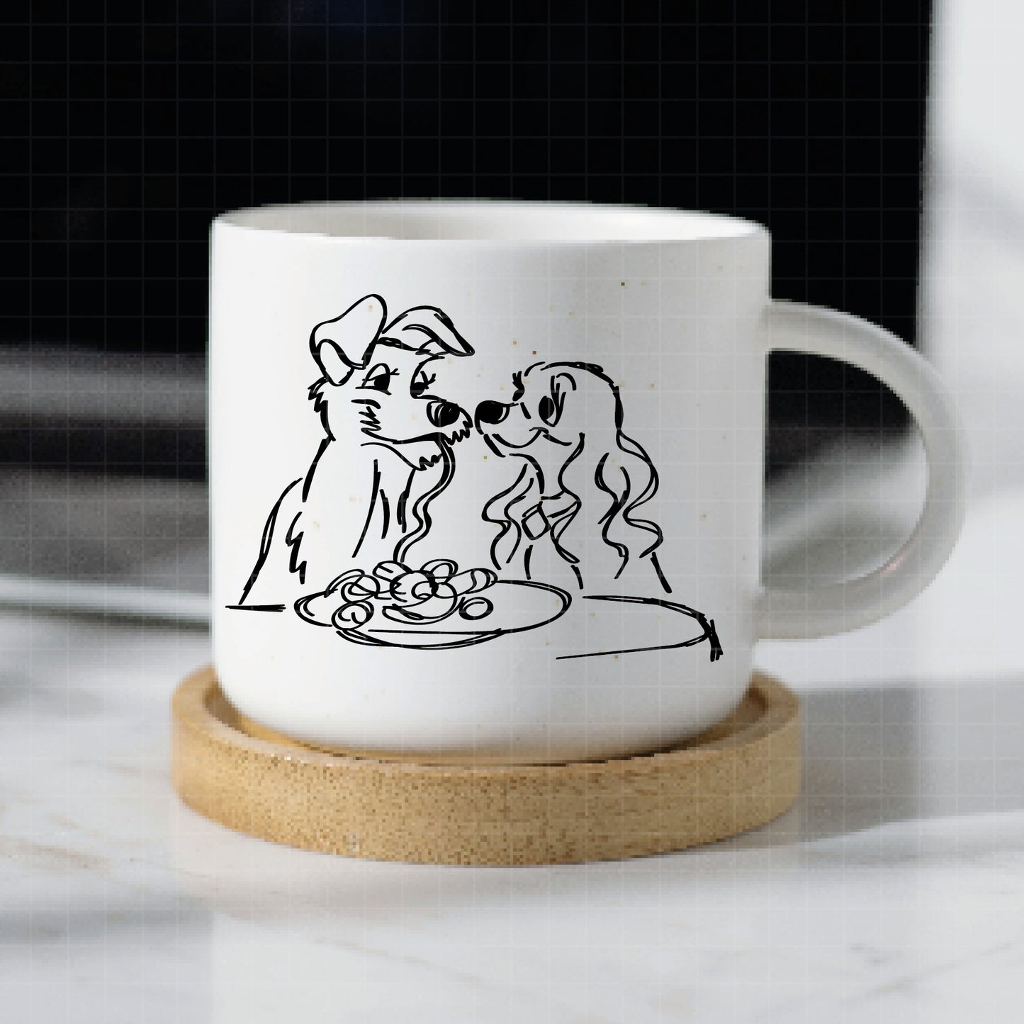 COD3517 - Lady and the Tramp pack bundle, Disney clipart Svg, Png, Eps, Dxf, Jpeg, vector.