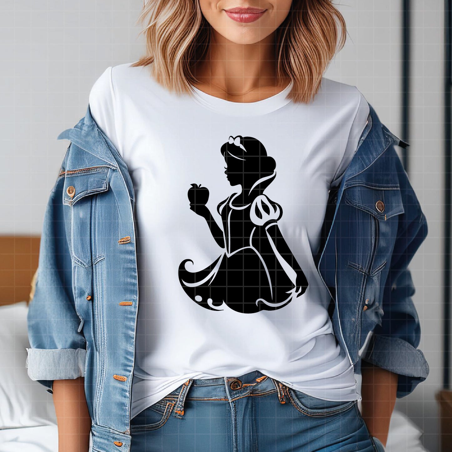 COD3532 - Snow White and the seven dwarfs silhouettes pack bundle, Disney clipart Svg, Png, Eps, Dxf, Jpeg, vector.