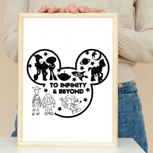 COD3548 - Woody, Buzz, Bullseye and Jessie, Toy story pack bundle, Disney clipart Svg, Png, Eps, Dxf, Jpeg, vector.