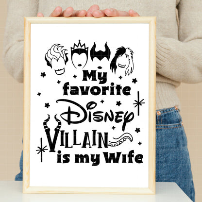 COD3563 - Disney Villains pack bundle, Disney villains clipart Svg, Png, Eps, Dxf, Jpeg, vector.