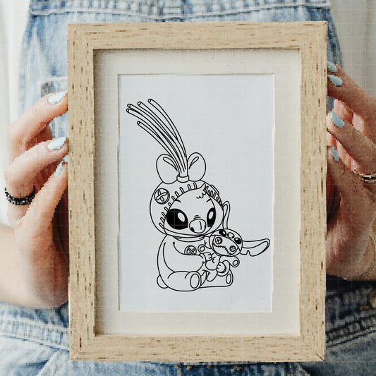 COD3614 - Stitch clipart pack bundle, Disney cliparts Svg, Png, Eps, Dxf, Jpeg, vector.