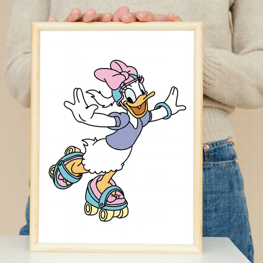 COD3673 - Daisy dtf full color pack bundle, Disney Classics clipart Svg, Png, Eps, Dxf, Jpeg, vector.