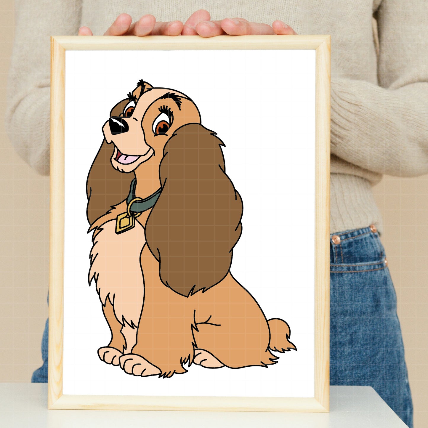 COD3722 - Lady and the Tramp pack bundle, Disney clipart Svg, Png, Eps, Dxf, Jpeg, vector.