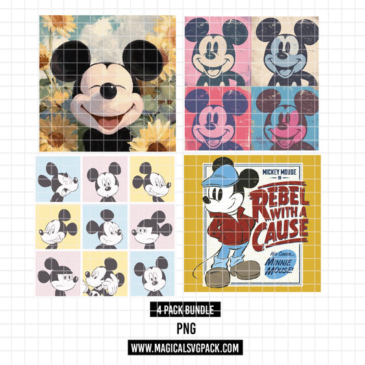 COD3725 - Mickey pack bundle, Disney clipart PNG.