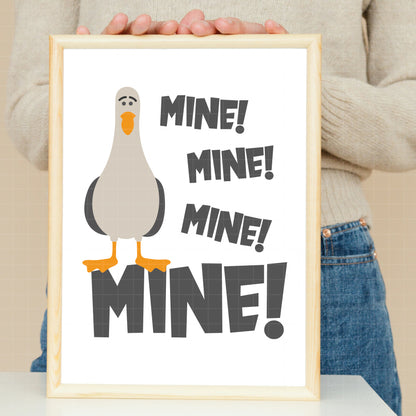 COD3727 - Seagulls from Finding Nemo pack bundle, Disney pixar clipart Svg, Png, Eps, Dxf, Jpeg, vector.