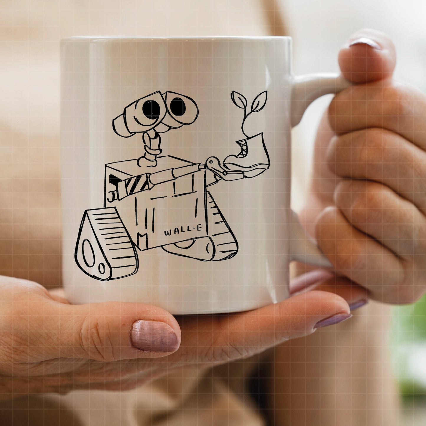 COD3729 - Wall-E pack bundle line art, Disney clipart Svg, Png, Eps, Dxf, Jpeg, vector.