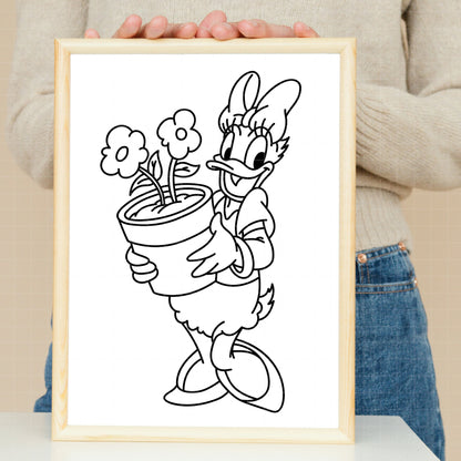 COD3852 - Daisy bundle, Disney clipart Svg, Png, Eps, Dxf, Jpeg, vector.