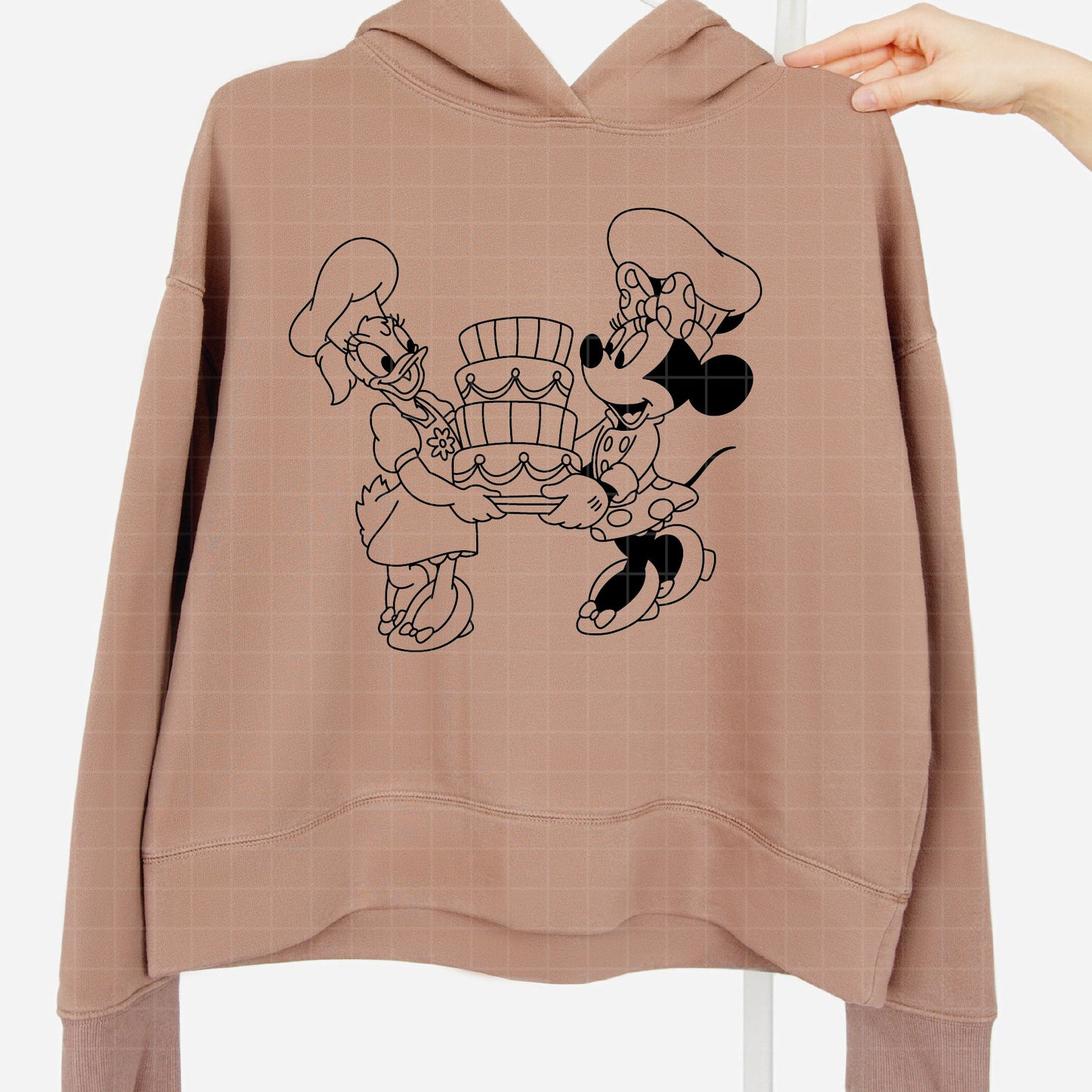 COD3858 - Minnie & Daisy pack bundle line art, Disney Classics clipart Svg, Png, Eps, Dxf, Jpeg, vector.