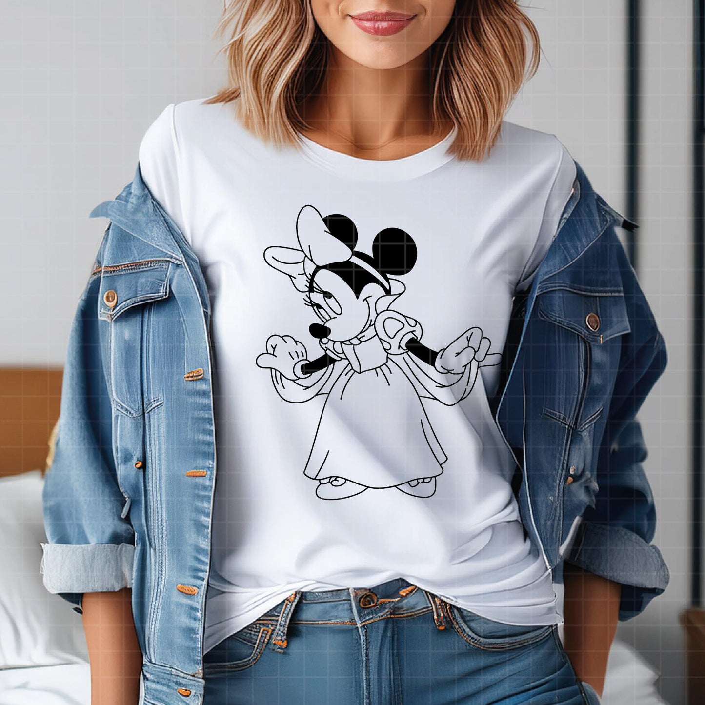 COD3862 - Minnie Princess mode pack bundle, Disney Classics clipart Svg, Png, Eps, Dxf, Jpeg, vector.