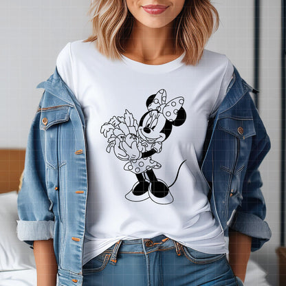 COD3866 - Mickey & Minnie gardeners pack bundle, Disney classics clipart Svg, Png, Eps, Dxf, Jpeg, vector.