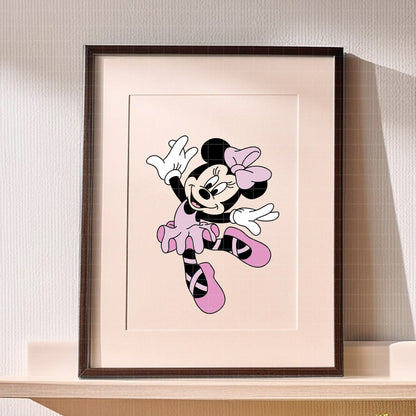 COD3870 - Minnie ballerina pack bundle, Disney Classics clipart Svg, Png, Eps, Dxf, Jpeg, vector.