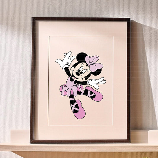COD3870 - Minnie ballerina pack bundle, Disney Classics clipart Svg, Png, Eps, Dxf, Jpeg, vector.