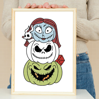COD3894 - Ooguie boogie, Sally, Jack, Dr. Finkelstein and The mayor, Nightmare Before Christmas pack bundle, Disney clipart Svg, Png, Eps, Dxf, Jpeg, vector.
