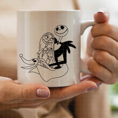 COD3897 - Sally, Jack and Zero, Nightmare Before Christmas pack bundle, Disney clipart Svg, Png, Eps, Dxf, Jpeg, vector.