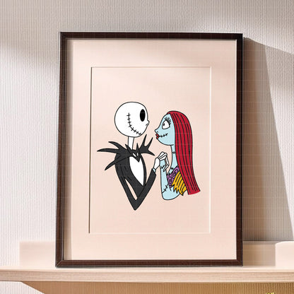 COD3898 - Sally, Jack and Zero, Nightmare Before Christmas pack bundle, Disney clipart Svg, Png, Eps, Dxf, Jpeg, vector.