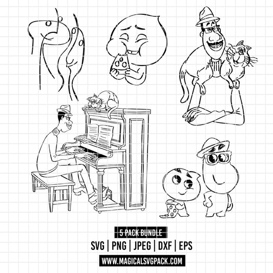 COD4021 - Soul pack bundle, Disney clipart Svg, Png, Eps, Dxf, Jpeg, vector.